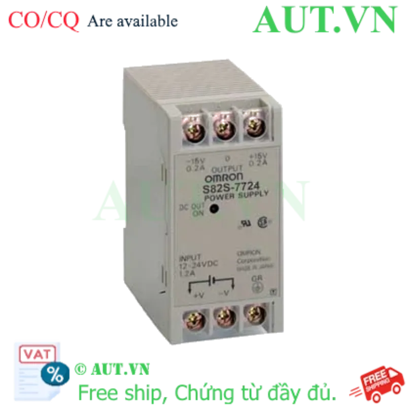 Ảnh của Bộ nguồn xung Omron S82S-7724 DC 24V0.3A