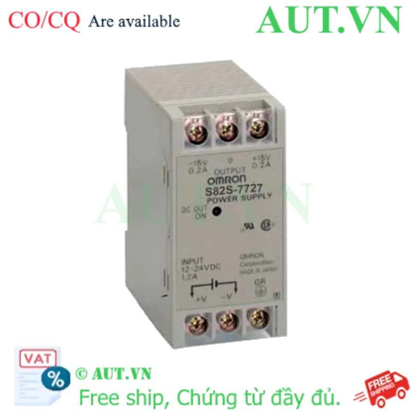 Ảnh của Bộ nguồn xung Omron S82S-7727 DC +12V0.3A-12V0.2A