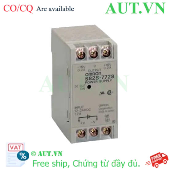 Ảnh của Bộ nguồn xung Omron S82S-7728 DC +15V0.2A-15V0.2A