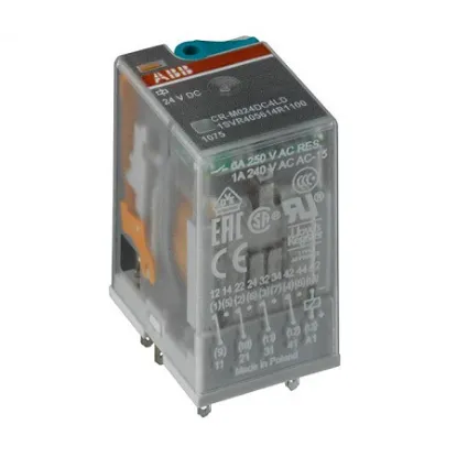 Ảnh của 1SVR405611R8100 – Rơ le trung gian ABB 110VDC 12A 2CO-LED (CR-M110DC2L)
