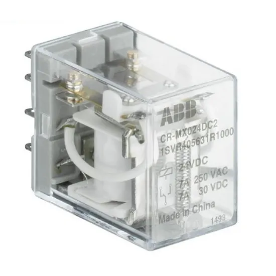 Ảnh của 1SVR405631R1000 – Rơ le trung gian ABB CR-MX024DC2 2C/O 24Vdc 7A