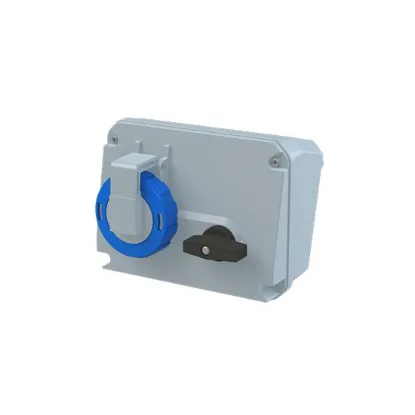 Ảnh của 2CMA167848R1000 – Ổ cắm + khóa liên động ngang ABB 232MHS6W 32A 2P+E 220-250V IP67