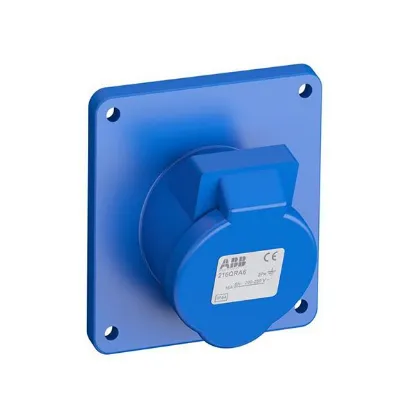 Ảnh của 2CMA102149R1000 – Ổ cắm âm dạng nghiêng ABB 216BRA6 16A 2P+E 220-250V IP44