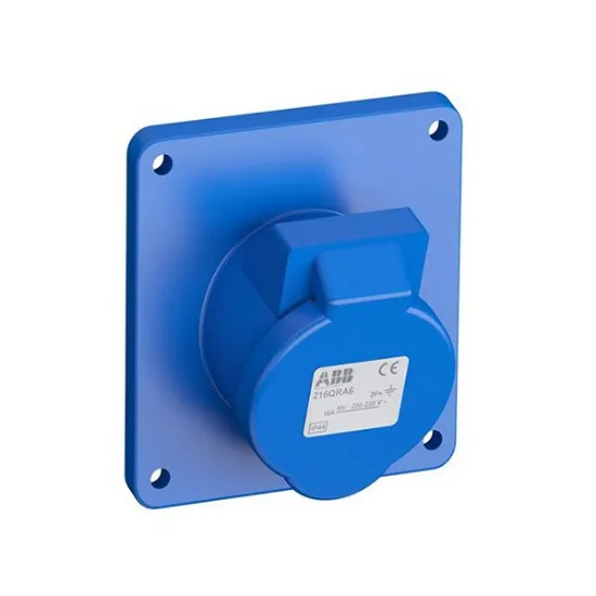 Ảnh của 2CMA102149R1000 – Ổ cắm âm dạng nghiêng ABB 216BRA6 16A 2P+E 220-250V IP44