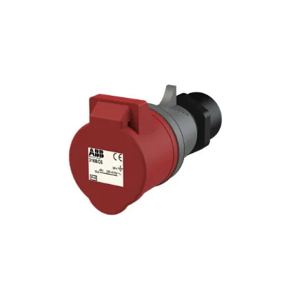 Ảnh của 2CMA102165R1000 – Ổ cắm công nghiệp ABB 316BC6 16A 3P+E 380-415V IP44