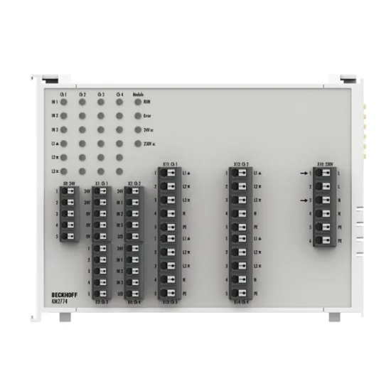 Ảnh của Module 4 kênh triac output 1.5 A Beckhoff KM2774