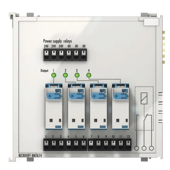 Ảnh của Module 4 kênh relay output 230VAC 16A Beckhoff KM2614