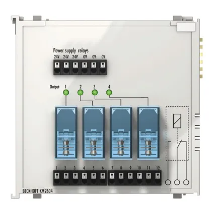 Ảnh của Module 4 kênh relay output 230VAC 16A Beckhoff KM2604