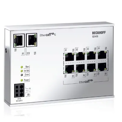 Ảnh của CU1418 | Infrastructure, 8-port branch controller, EtherCAT G, 24 V DC, RJ45