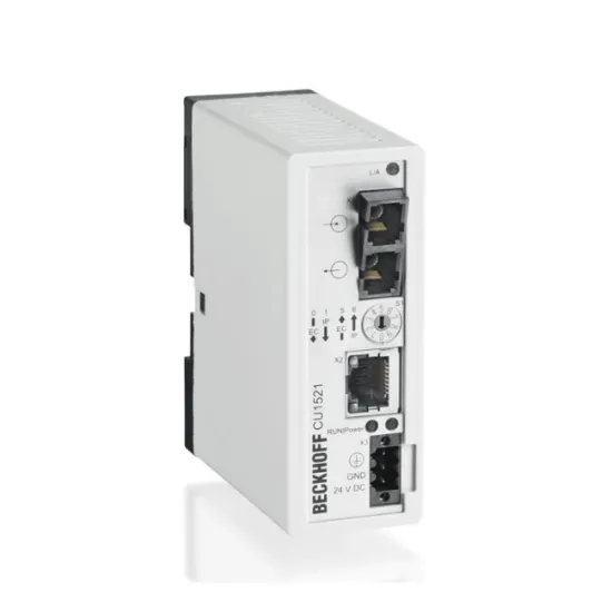 Ảnh của CU1521 | Infrastructure, media converter, Ethernet/EtherCAT, 100 Mbit/s, 24 V DC, LWL multimode