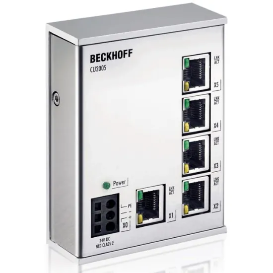 Ảnh của CU2005 | Infrastructure, 5-port switch, Ethernet, 100 Mbit/s, 24 V DC, RJ45