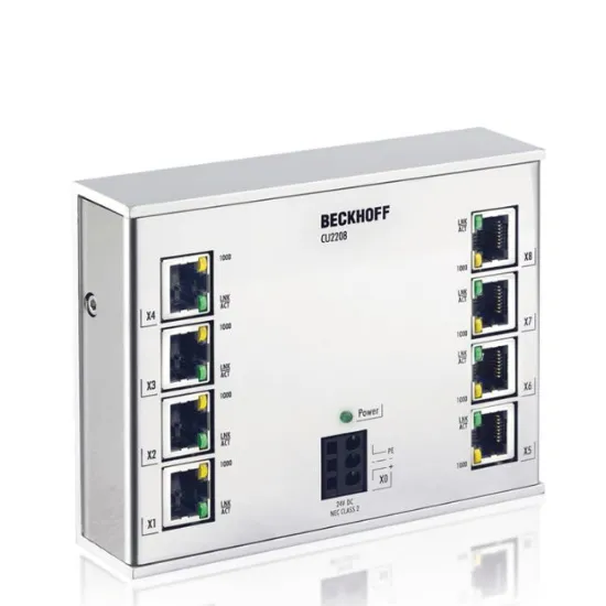 Ảnh của CU2208 | Infrastructure, 8-port switch, Ethernet, 1 Gbit/s, 24 V DC, RJ45