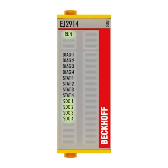 Ảnh của EJ2914 | EtherCAT plug-in module, 4-channel digital output, 24 V DC, 0.5 A, TwinSAFE, TwinSAFE Logic