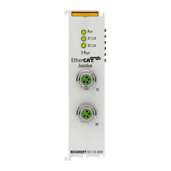 Ảnh của EK1122-0008 | 2-port EtherCAT junction with M8 connection