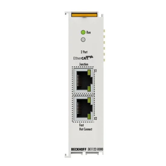 Ảnh của EK1122-0080 | 2-port EtherCAT junction, Fast Hot Connect