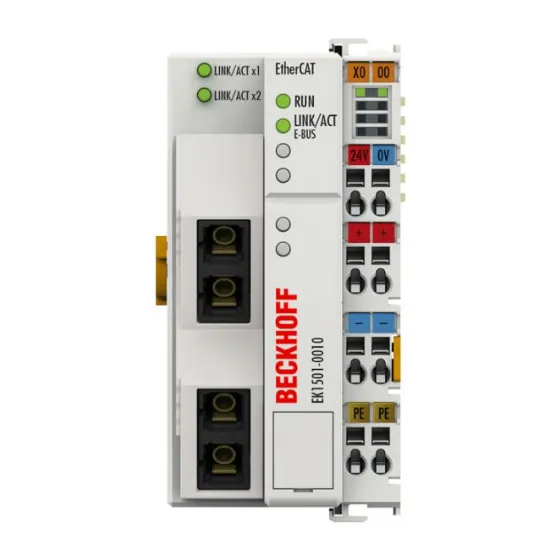 Ảnh của EK1501-0010 | EtherCAT Coupler with ID switch, single mode fibre optic