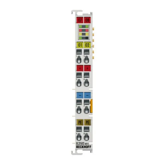 Ảnh của EL2502-0010 | EtherCAT Terminal, 2-channel PWM output, 24 V DC, 0.5 A, timestamp