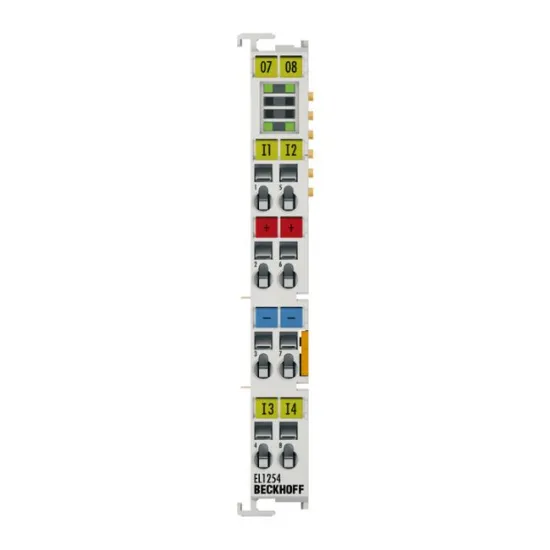 Ảnh của EL1254 | EtherCAT Terminal, 4-channel digital input, 24 V DC, 1 µs, timestamp