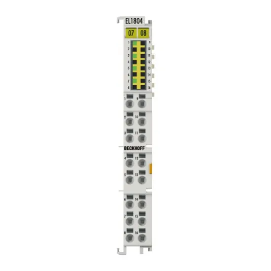 Ảnh của EL1804 | EtherCAT Terminal, 4-channel digital input, 24 V DC, 3 ms, 3-wire connection