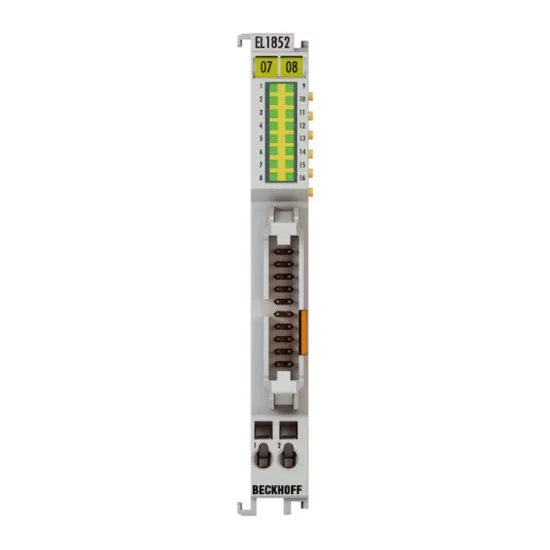 Ảnh của EL1852 | EtherCAT Terminal, 8-channel digital input + 8-channel digital output, 24 V DC, 3 ms, 0.5 A, flat-ribbon cable
