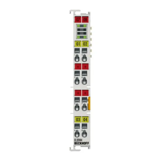 Ảnh của EL2084 | EtherCAT Terminal, 4-channel digital output, 24 V DC, 0.5 A, ground switching