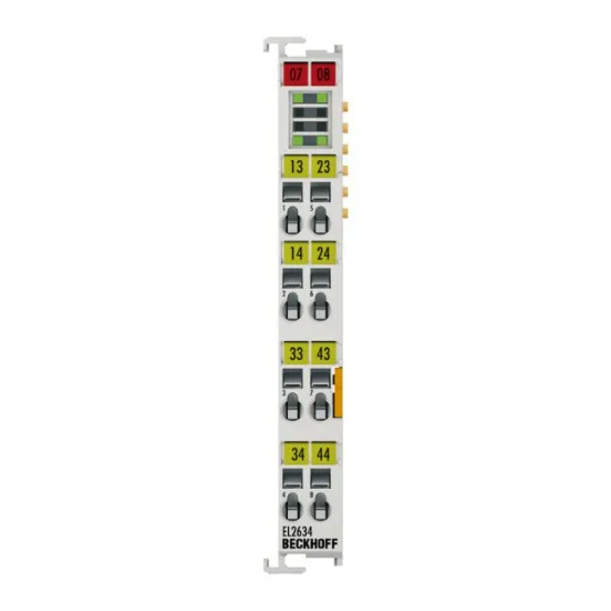 Ảnh của EL2634 | EtherCAT Terminal, 4-channel relay output, 250 V AC, 30 V DC, 4 A