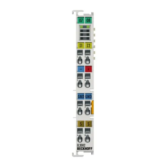 Ảnh của EL3002 | EtherCAT Terminal, 2-channel analog input, voltage, ±10 V, 12 bit, single-ended