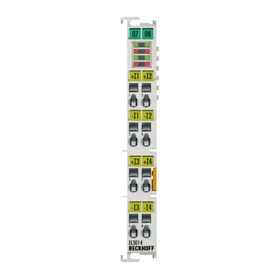 Ảnh của EL3014 | EtherCAT Terminal, 4-channel analog input, current, 0…20 mA, 12 bit, differential
