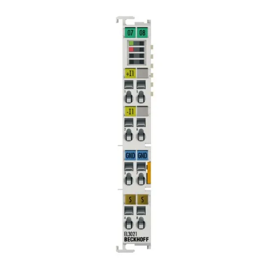 Ảnh của EL3021 | EtherCAT Terminal, 1-channel analog input, current, 4…20 mA, 12 bit, differential