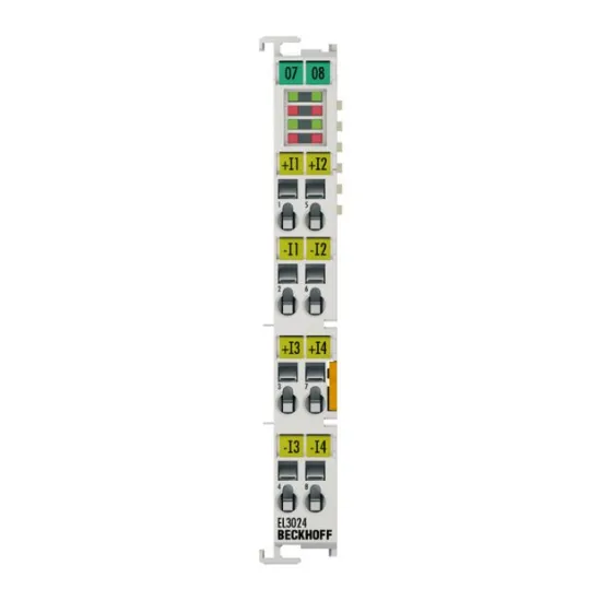 Ảnh của EL3024 | EtherCAT Terminal, 4-channel analog input, current, 4…20 mA, 12 bit, differential