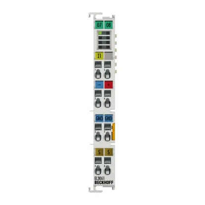Ảnh của EL3061 | EtherCAT Terminal, 1-channel analog input, voltage, 0…10 V, 12 bit, single-ended