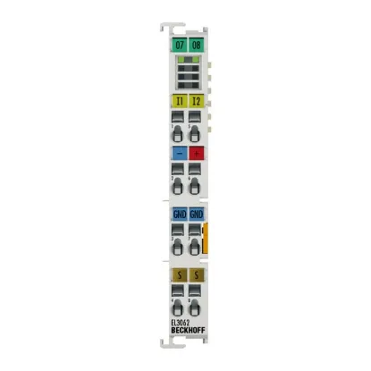 Ảnh của EL3062 | EtherCAT Terminal, 2-channel analog input, voltage, 0…10 V, 12 bit, single-ended