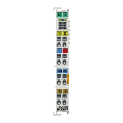 Ảnh của EL3062-0030 | EtherCAT Terminal, 2-channel analog input, voltage, 0…30 V, 12 bit, single-ended