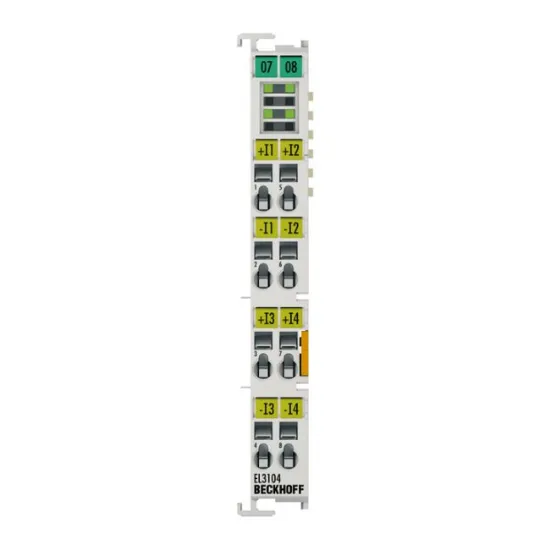 Ảnh của EL3104 | EtherCAT Terminal, 4-channel analog input, voltage, ±10 V, 16 bit, differential