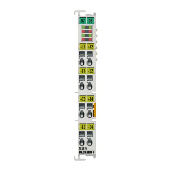 Ảnh của EL3124 | EtherCAT Terminal, 4-channel analog input, current, 4…20 mA, 16 bit, differential