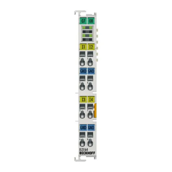 Ảnh của EL3164 | EtherCAT Terminal, 4-channel analog input, voltage, 0…10 V, 16 bit, single-ended