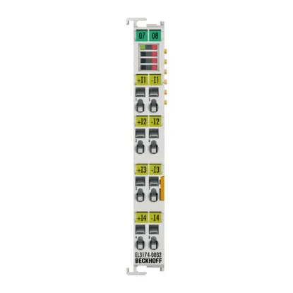 Ảnh của EL3174-0032 | EtherCAT Terminal, 4-channel analog input, multi-function, ±3 V, ±20 mA, 16 bit, differential