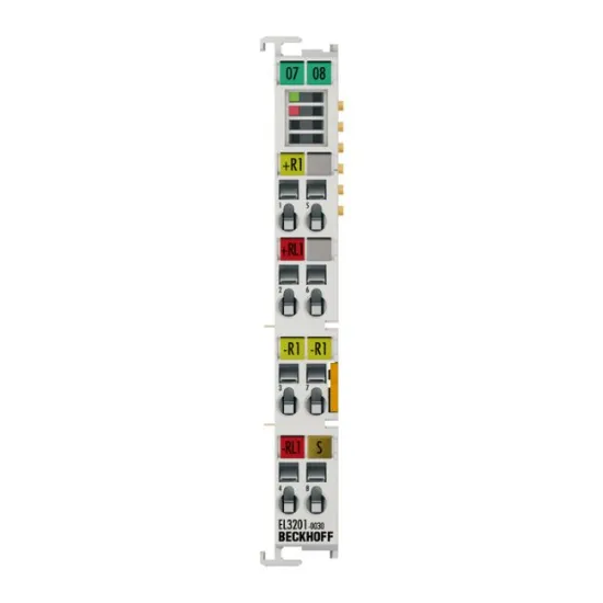 Ảnh của EL3201-0030 | EtherCAT Terminal, 1-channel analog input, temperature, RTD (Pt100), 16 bit, high-precision, externally calibrated