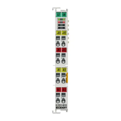 Ảnh của EL3202-0010 | EtherCAT Terminal, 2-channel analog input, temperature, RTD (Pt100), 16 bit, high-precision