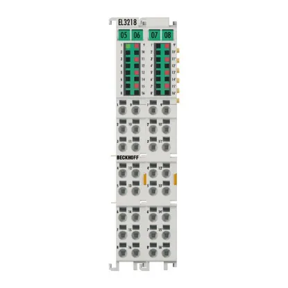 Ảnh của EL3218 | EtherCAT Terminal, 8-channel analog input, temperature, RTD (Pt100), 16 bit, 3-wire connection