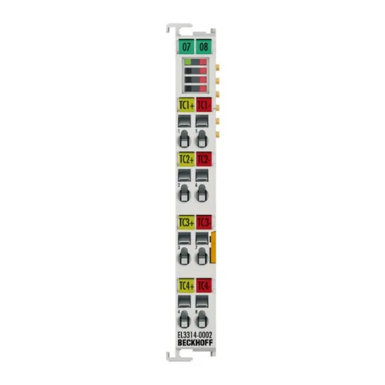 Ảnh của EL3314-0002 | EtherCAT Terminal, 4-channel analog input, temperature, thermocouple, 24 bit, electrically isolated
