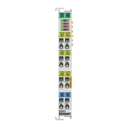 Ảnh của EL3423 | EtherCAT Terminal, 3-channel analog input, power measurement, 480 V AC/DC, 1 A, 24 bit