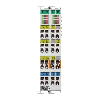 Ảnh của EL3453-0020 | EtherCAT Terminal, 3-channel analog input, power measurement, 690 V AC, 0.1/1/5 A, 24 bit, electrically isolated, factory calibrated