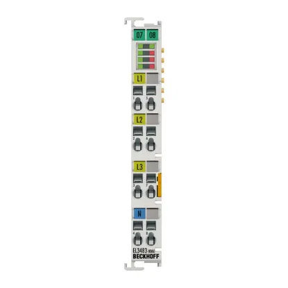 Ảnh của EL3483-0060 | EtherCAT Terminal, 3-channel analog input, mains monitor, 480 V AC, 24 bit, with analog values
