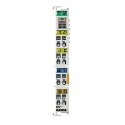 Ảnh của EL3632 | EtherCAT Terminal, 2-channel analog input, IEPE/accelerometer, 16 bit, 50 ksps
