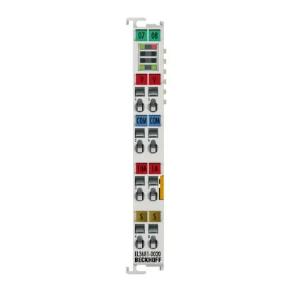 Ảnh của EL3681-0020 | EtherCAT Terminal, 1-channel analog input, multimeter, 300 V AC/DC, 10 A, 19 bit, factory calibrated