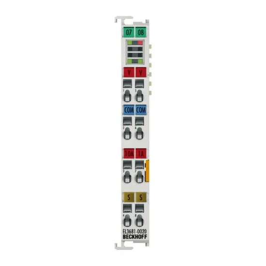 Ảnh của EL3681-0020 | EtherCAT Terminal, 1-channel analog input, multimeter, 300 V AC/DC, 10 A, 19 bit, factory calibrated