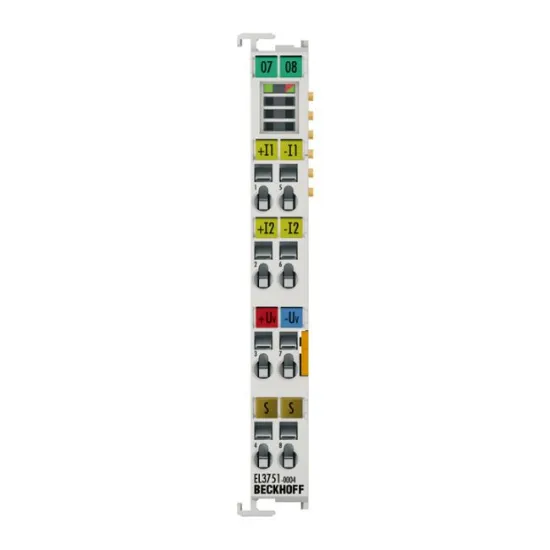 Ảnh của EL3751-0004 | EtherCAT Terminal, 1-channel analog input, temperature, RTD (Pt100), 24 bit, 10 ksps