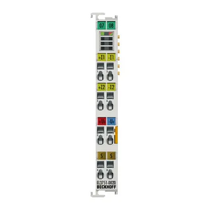 Ảnh của EL3751-0024 | EtherCAT Terminal, 1-channel analog input, temperature, RTD (Pt100), 24 bit, 10 ksps, factory calibrated
