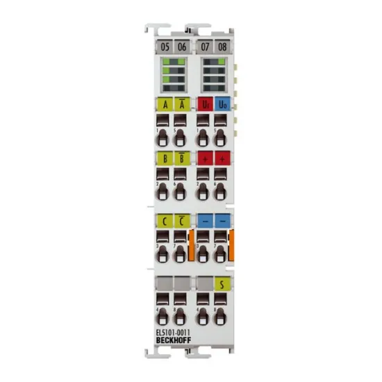 Ảnh của EL5101-0011 | EtherCAT Terminal, 1-channel encoder interface, incremental, 5 V DC (DIFF RS422), 5 MHz, oversampling